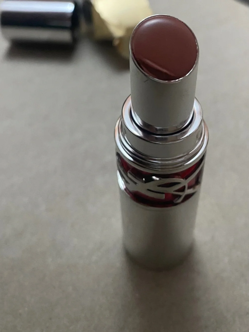 YSL Rouge Volupte Candy Glaze Double Care Balm - # 15 Showcasing Nude